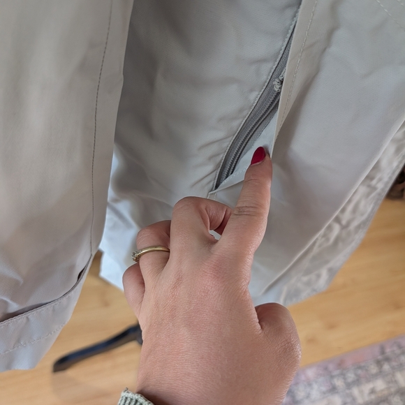 Eddie Bauer Women's Off-White Hooded Weatherproof Trench XS - Picture 8 of 16